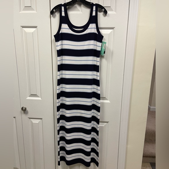Exclusively Misook striped dress - Picture 3 of 7